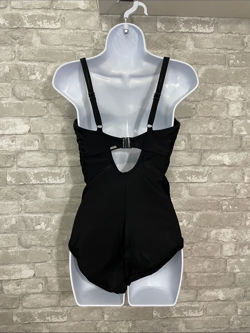 Panache Black Ruched One-Piece Bathing Suit